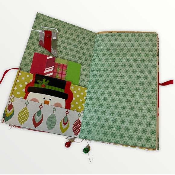 Handmade Christmas Holiday Journal, Scrapbook, Diary, Memory Book - Picture 5 of 9